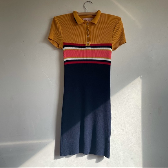 Urban Outfitters | striped button-down polo dress - Picture 2 of 8